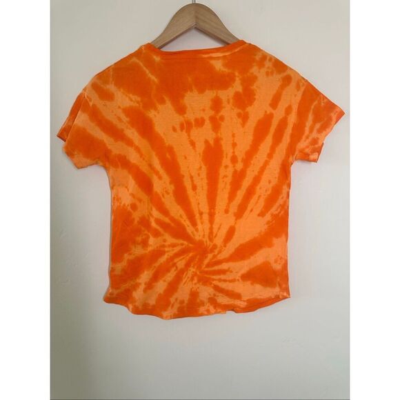 Clemson Tigers Youth Girls in The Band Orange Tie Dye Shirt Size Medium 10/12 - Picture 5 of 5